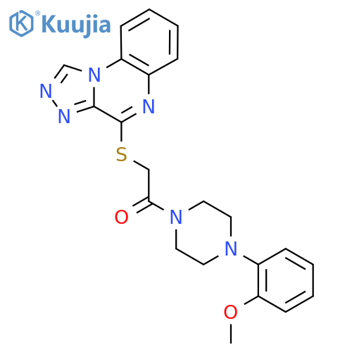 1-[4-(2-methoxyphenyl)piperazin-1-yl]-2-{[1,2,4]triazolo[4,3-a]quinoxalin-4-ylsulfanyl}ethan-1-one structure
