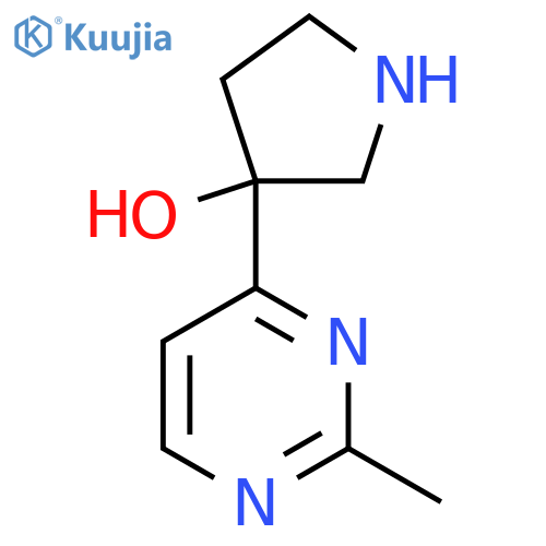3-(2-Methylpyrimidin-4-yl)pyrrolidin-3-ol structure