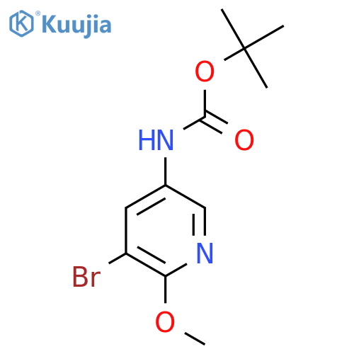 Tert-butyl N-(5-bromo-6-methoxypyridin-3-YL)carbamate structure