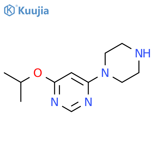 4-isopropoxy-6-(piperazin-1-yl)pyrimidine structure