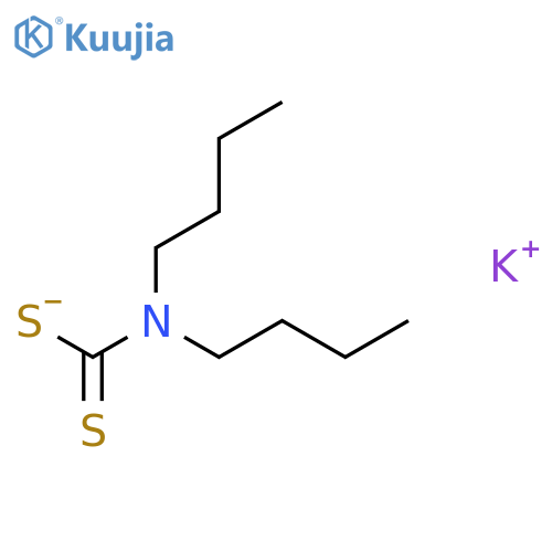 Carbamodithioic acid,N,N-dibutyl-, potassium salt (1:1) structure