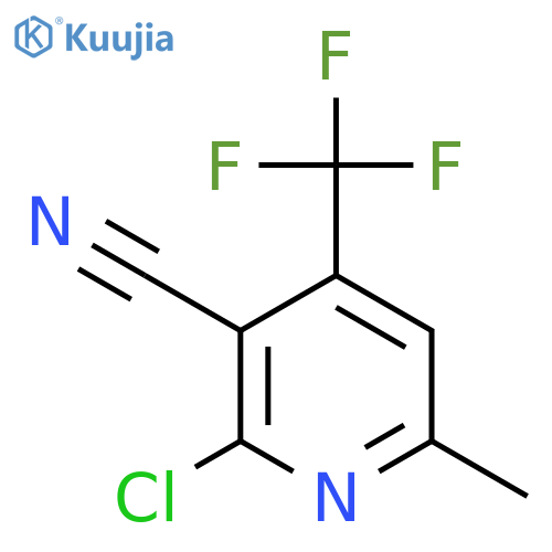 2-Chloro-6-methyl-4-(trifluoromethyl)nicotinonitrile structure