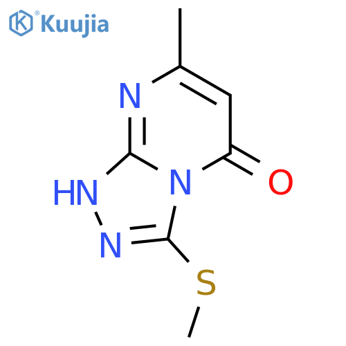 7-methyl-3-(methylsulfanyl)[1,2,4]triazolo[4,3-a]pyrimidin-5(1H)-one structure