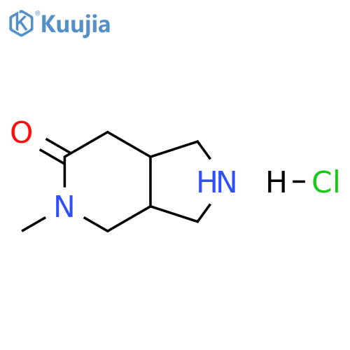 5-methyl-2,3,3a,4,7,7a-hexahydro-1H-pyrrolo3,4-cpyridin-6-one;hydrochloride structure