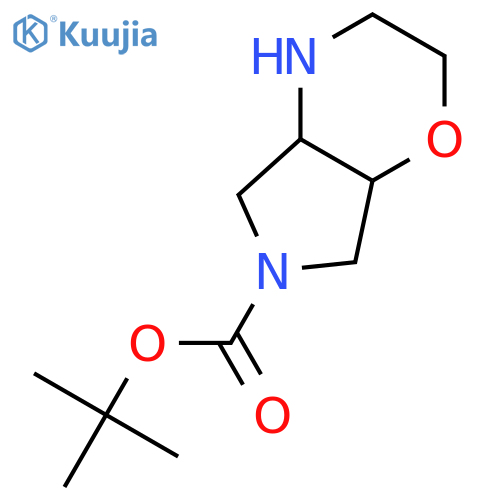 tert-butyl octahydropyrrolo[3,4-b]morpholine-6-carboxylate structure