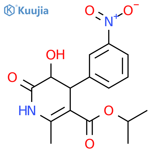 Isopropyl 5-Hydroxy-2-methyl-4-(3-nitrophenyl)-6-oxo-1,4,5,6-tetrahydropyridine-3-carboxylate structure
