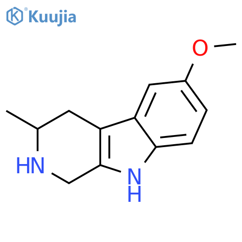 6-methoxy-3-methyl-2,3,4,9-tetrahydro-1H-beta-carboline structure