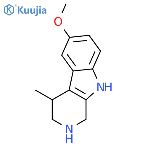 6-methoxy-4-methyl-2,3,4,9-tetrahydro-1H-beta-carboline structure