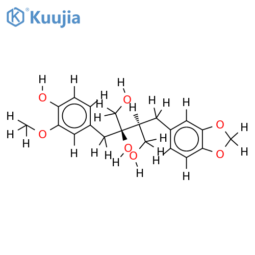 (+/-)-3-methoxy-3',4'-methylenedioxylignan-4,8,9,9'-tetraol structure