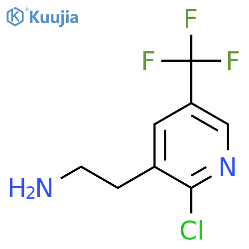 2-2-chloro-5-(trifluoromethyl)pyridin-3-ylethan-1-amine structure