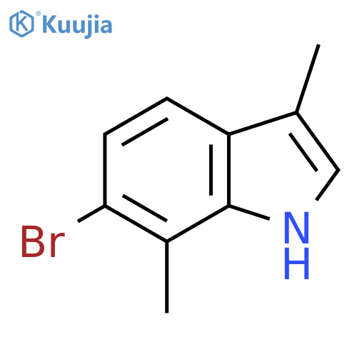 6-Bromo-3,7-dimethyl-1H-indole structure