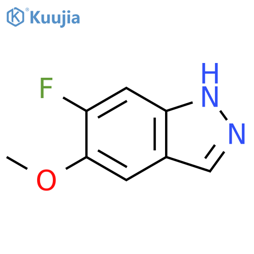 6-fluoro-5-Methoxy-1H-indazole structure
