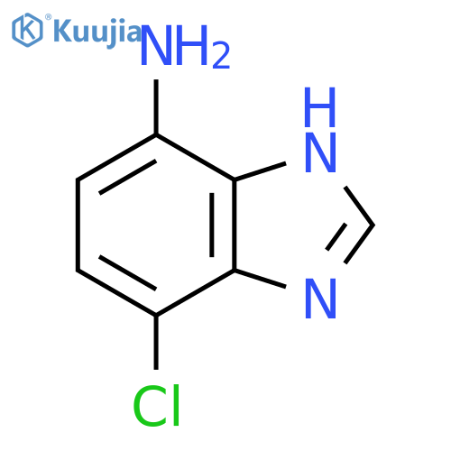 7-Amino-4-chloro-1H-benzimidazole structure