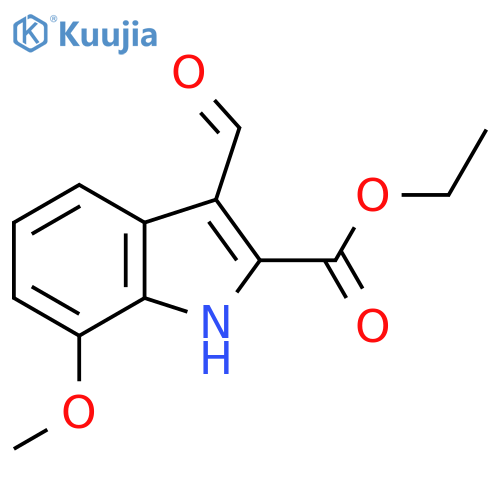 Ethyl 3-formyl-7-methoxy-1H-indole-2-carboxylate structure