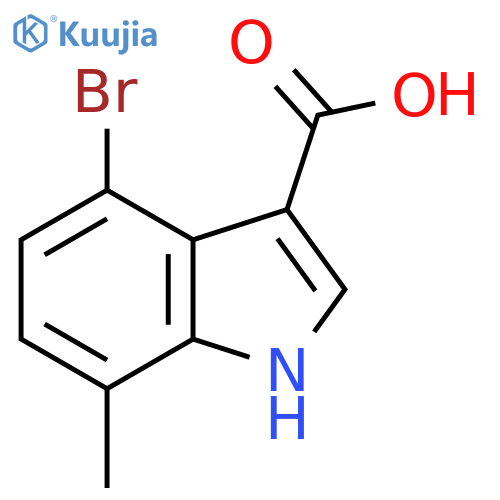 4-Bromo-7-methyl-1H-indole-3-carboxylic acid structure