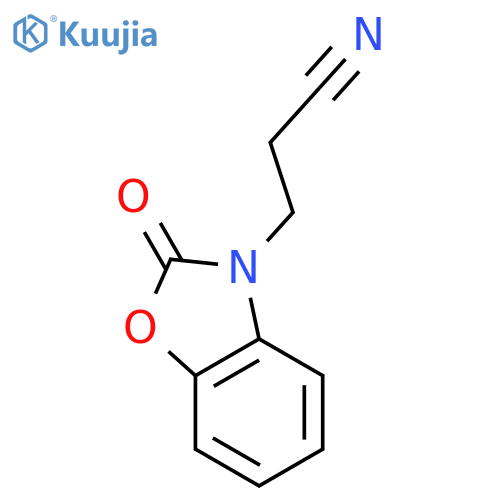 3-(2-Oxo-2,3-dihydro-1,3-benzoxazol-3-yl)propanenitrile structure