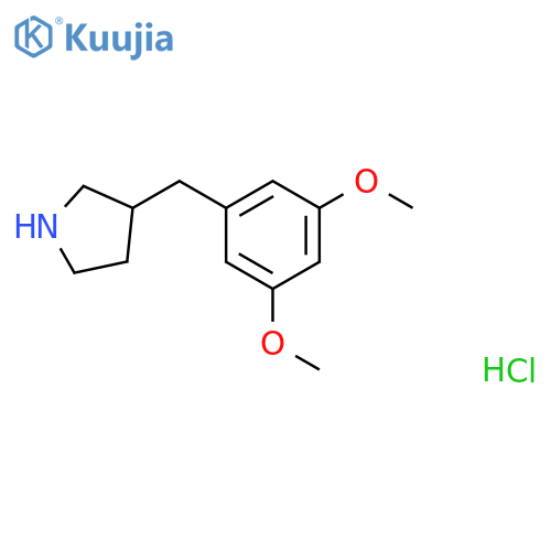 3-(3,5-Dimethoxybenzyl)pyrrolidine hydrochloride structure