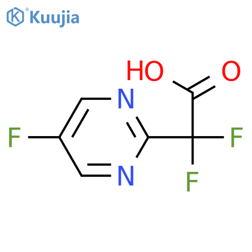 2,2-difluoro-2-(5-fluoropyrimidin-2-yl)acetic acid structure