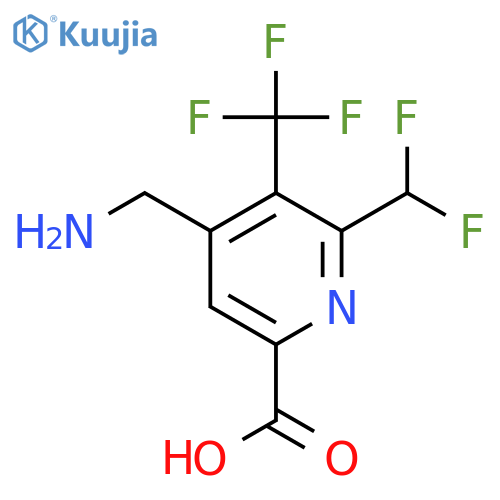 4-(Aminomethyl)-2-(difluoromethyl)-3-(trifluoromethyl)pyridine-6-carboxylic acid structure