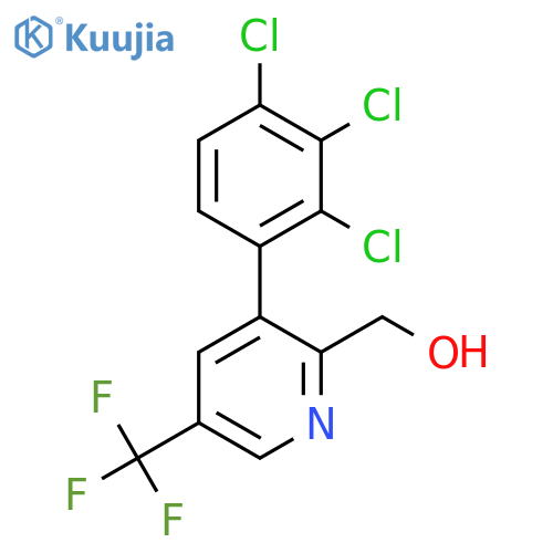 3-(2,3,4-Trichlorophenyl)-5-(trifluoromethyl)pyridine-2-methanol structure