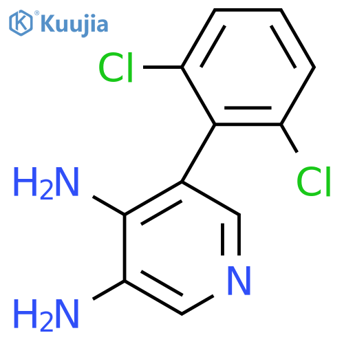 3,4-Diamino-5-(2,6-dichlorophenyl)pyridine structure