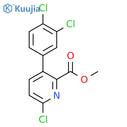 Methyl 6-chloro-3-(3,4-dichlorophenyl)picolinate structure