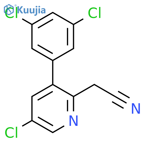 5-Chloro-3-(3,5-dichlorophenyl)pyridine-2-acetonitrile structure
