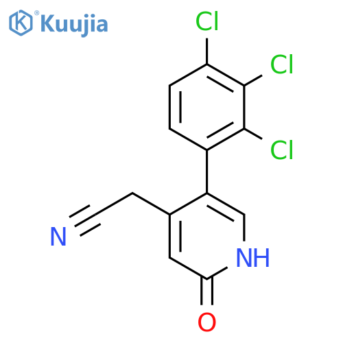 2-Hydroxy-5-(2,3,4-trichlorophenyl)pyridine-4-acetonitrile structure