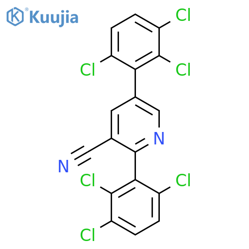 2,5-Bis(2,3,6-trichlorophenyl)nicotinonitrile structure