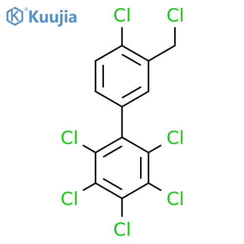 4'-Chloro-3'-(chloromethyl)-2,3,4,5,6-pentachlorobiphenyl structure