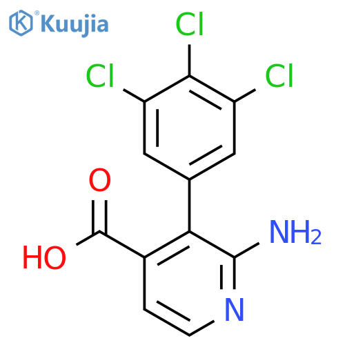 2-Amino-3-(3,4,5-trichlorophenyl)isonicotinic acid structure