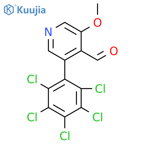 3-Methoxy-5-(perchlorophenyl)isonicotinaldehyde structure