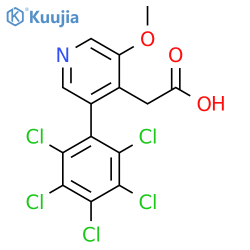 3-Methoxy-5-(perchlorophenyl)pyridine-4-acetic acid structure