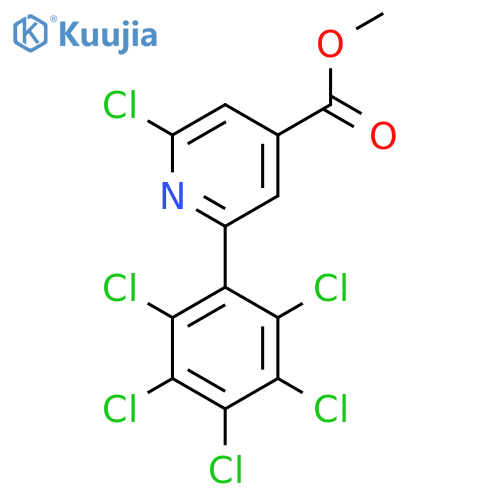 Methyl 2-chloro-6-(perchlorophenyl)isonicotinate structure
