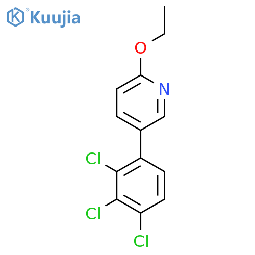 2-Ethoxy-5-(2,3,4-trichlorophenyl)pyridine structure