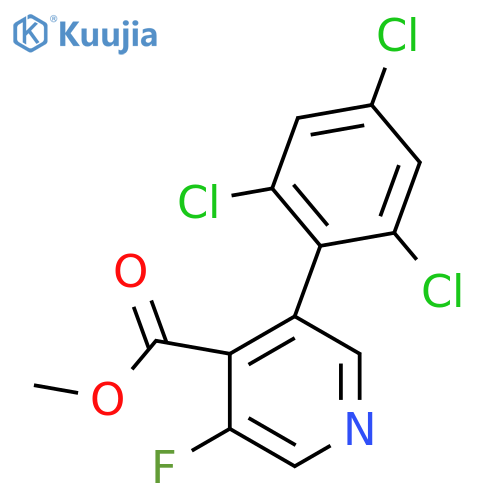 Methyl 3-fluoro-5-(2,4,6-trichlorophenyl)isonicotinate structure