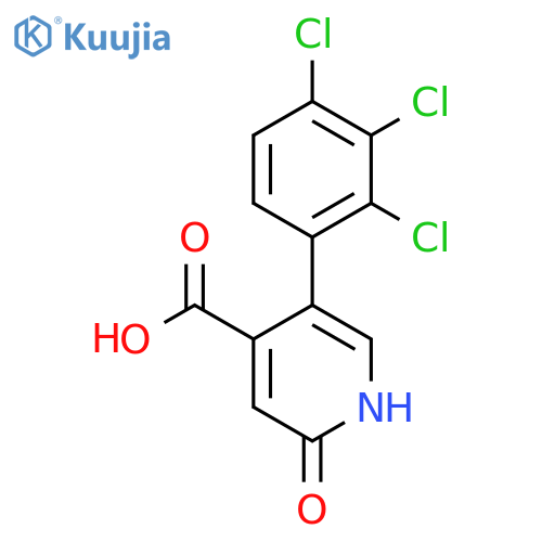 2-Hydroxy-5-(2,3,4-trichlorophenyl)isonicotinic acid structure