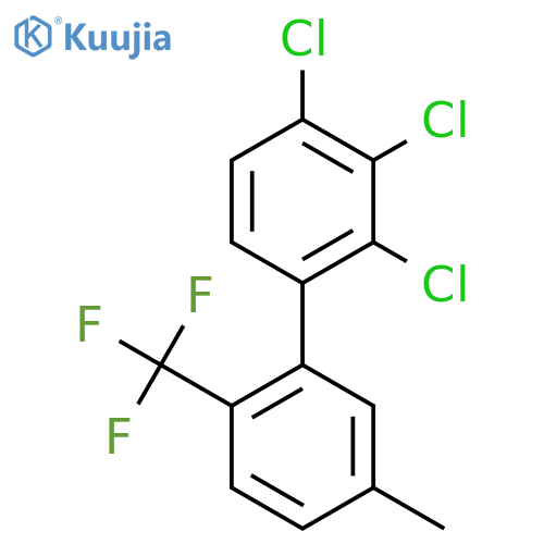 5'-Methyl-2,3,4-trichloro-2'-(trifluoromethyl)biphenyl structure