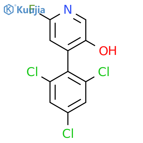 2-Fluoro-5-hydroxy-4-(2,4,6-trichlorophenyl)pyridine structure