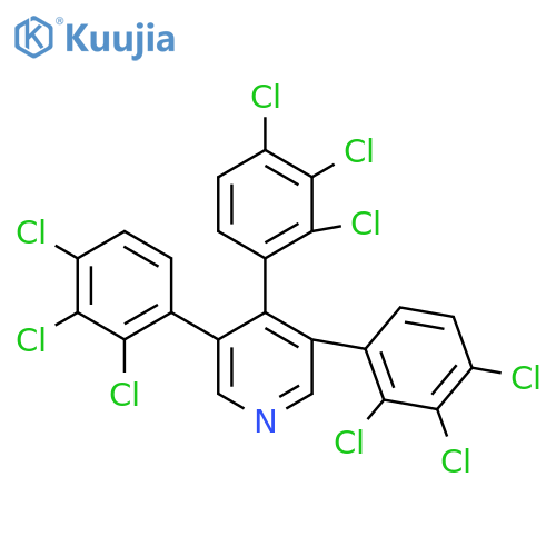 3,4,5-Tris(2,3,4-trichlorophenyl)pyridine structure