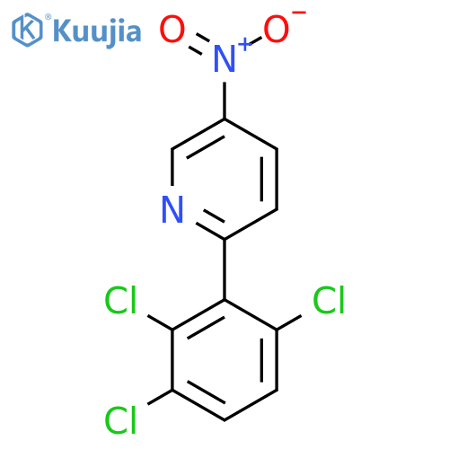 5-Nitro-2-(2,3,6-trichlorophenyl)pyridine structure