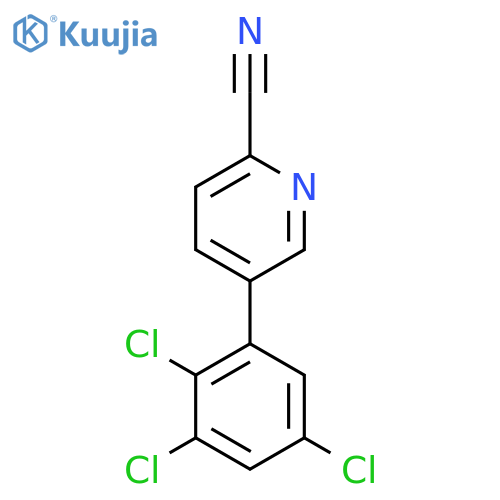 5-(2,3,5-Trichlorophenyl)picolinonitrile structure