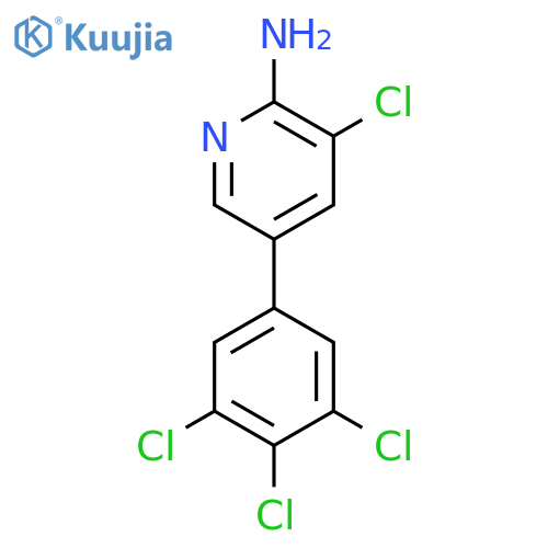 2-Amino-3-chloro-5-(3,4,5-trichlorophenyl)pyridine structure