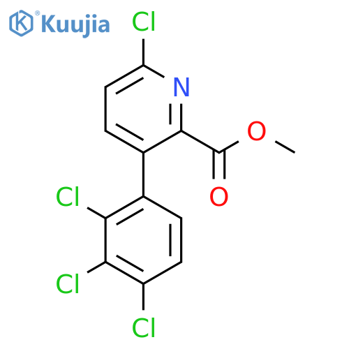 Methyl 6-chloro-3-(2,3,4-trichlorophenyl)picolinate structure
