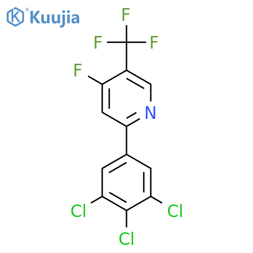 4-Fluoro-2-(3,4,5-trichlorophenyl)-5-(trifluoromethyl)pyridine structure