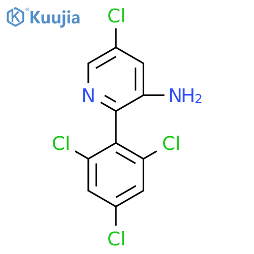 3-Amino-5-chloro-2-(2,4,6-trichlorophenyl)pyridine structure