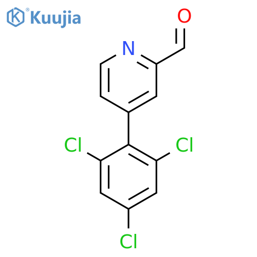 4-(2,4,6-Trichlorophenyl)picolinaldehyde structure