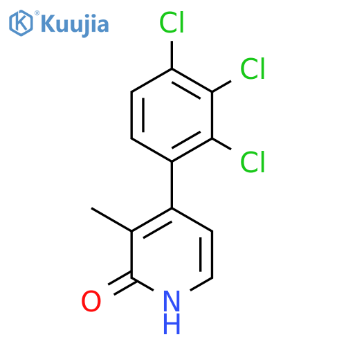2-Hydroxy-3-methyl-4-(2,3,4-trichlorophenyl)pyridine structure