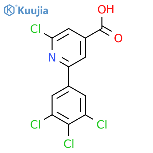 2-Chloro-6-(3,4,5-trichlorophenyl)isonicotinic acid structure