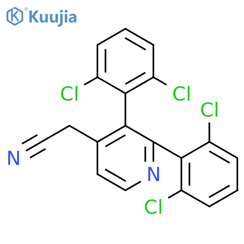 2,3-Bis(2,6-dichlorophenyl)pyridine-4-acetonitrile structure